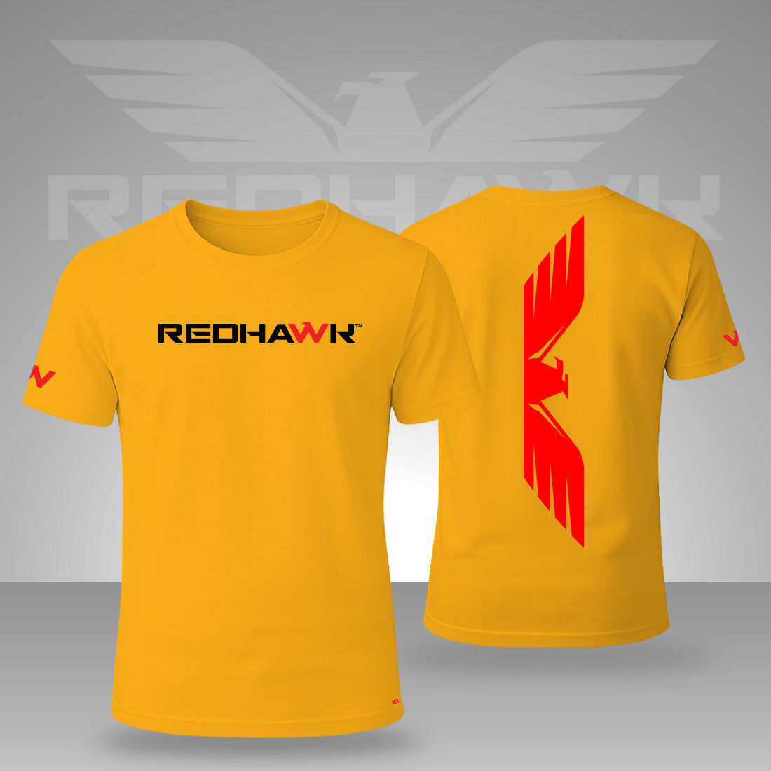 RedHawk Men’s Mustard Yellow Short Sleeve T-Shirt