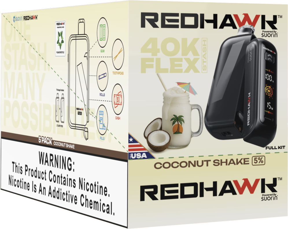 Stash Vape Coconut Shake Redhawk