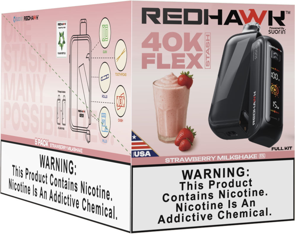 Stash Vape Strawberry Milkshake Redhawk