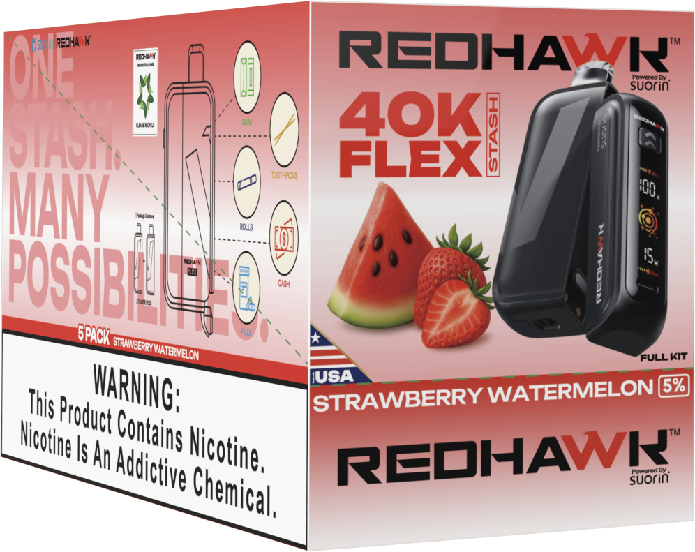 Stash Vape Strawberry Watermelon Redhawk