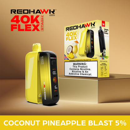 RedHawk 40K Puff FLEX Stash Disposable Vape - Coconut Pineapple Blast
