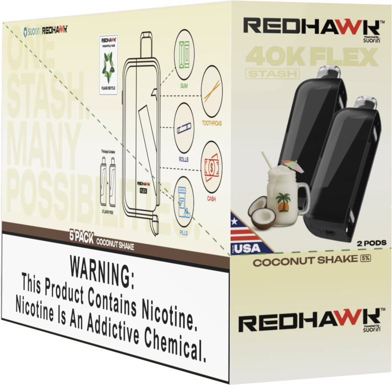 Coconut Shake 5 pack Redhawk