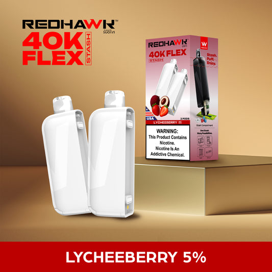 RedHawk 40K FLEX Stash LYCHEEBERRY 2 Pack Replacement Pods