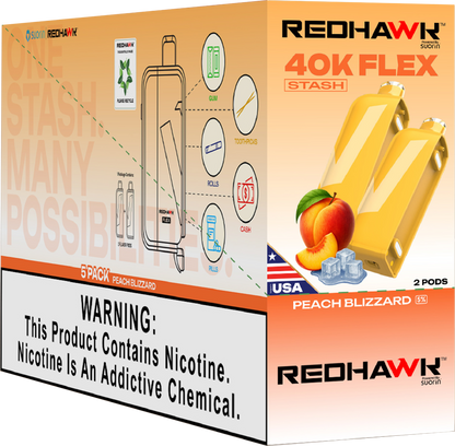 RedHawk 40K FLEX Stash PEACH BLIZZARD 2 Pack Replacement Pods