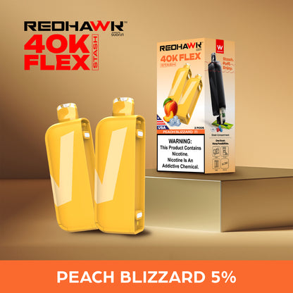 RedHawk 40K FLEX Stash PEACH BLIZZARD 2 Pack Replacement Pods