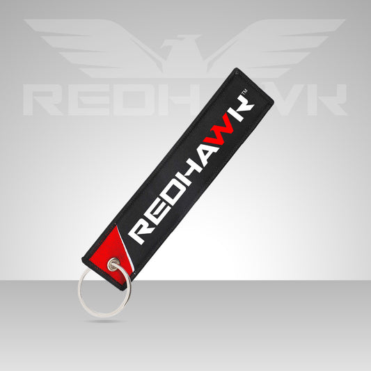 RedHawk Jet Tag Key Chain – Black