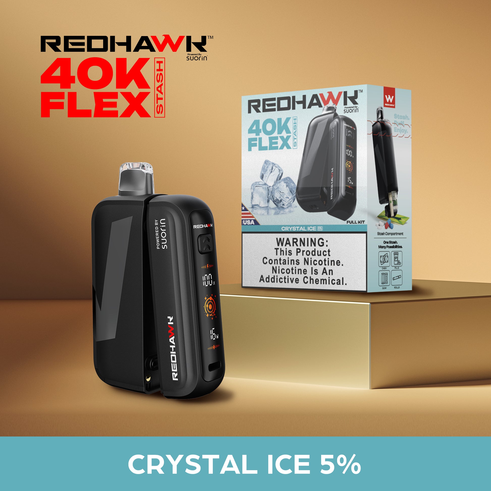flex disposable vape RedHawk 40K FLEX Stash Disposable Vape 40K Puff