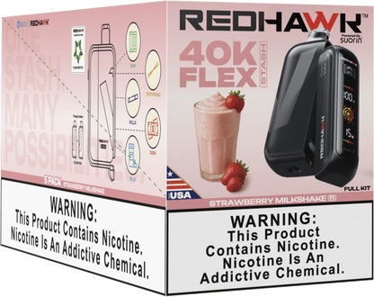 Stash Vape Strawberry Milkshake Redhawk